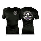 Mentality Martial Arts Academy All Black Custom Rash Guards Short Sleeves #8028 B