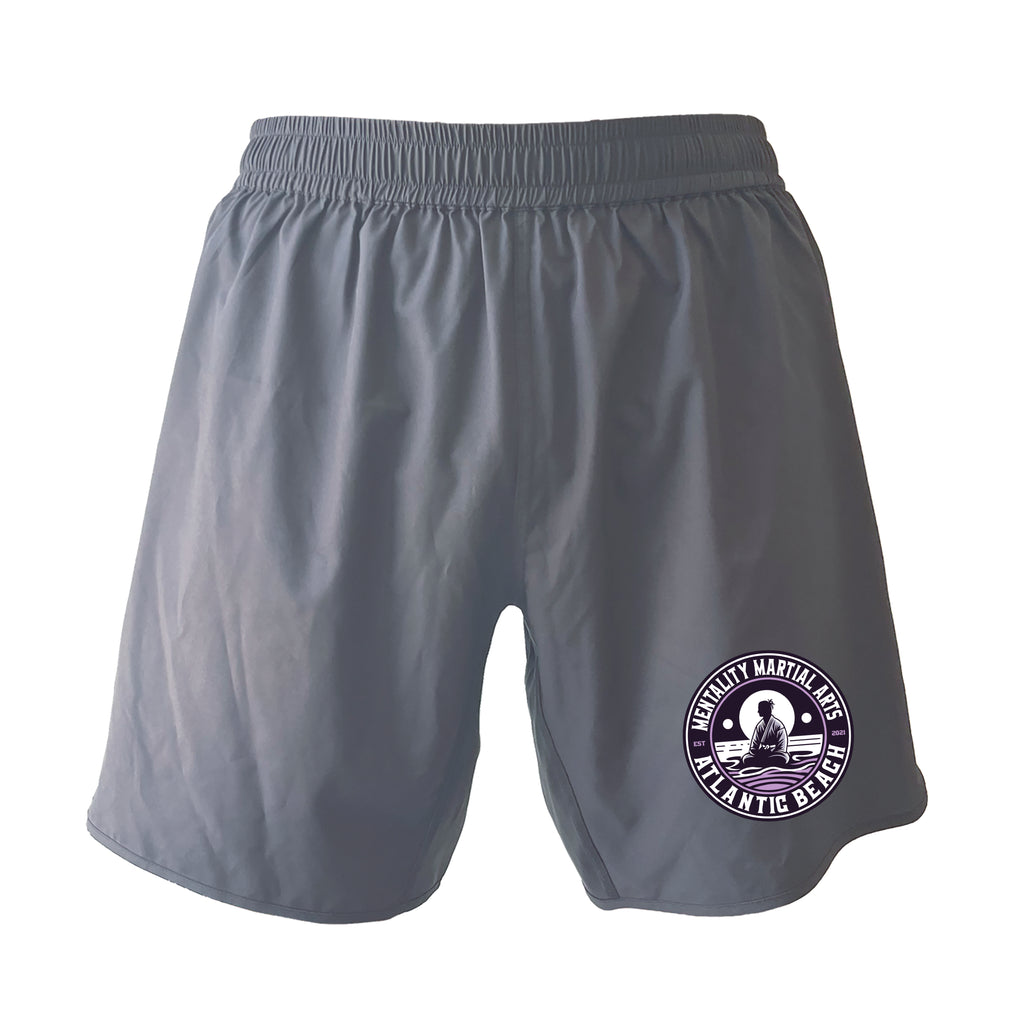 Mentality Martial Arts Academy Custom Shorts Grey 2.0 #8028 B