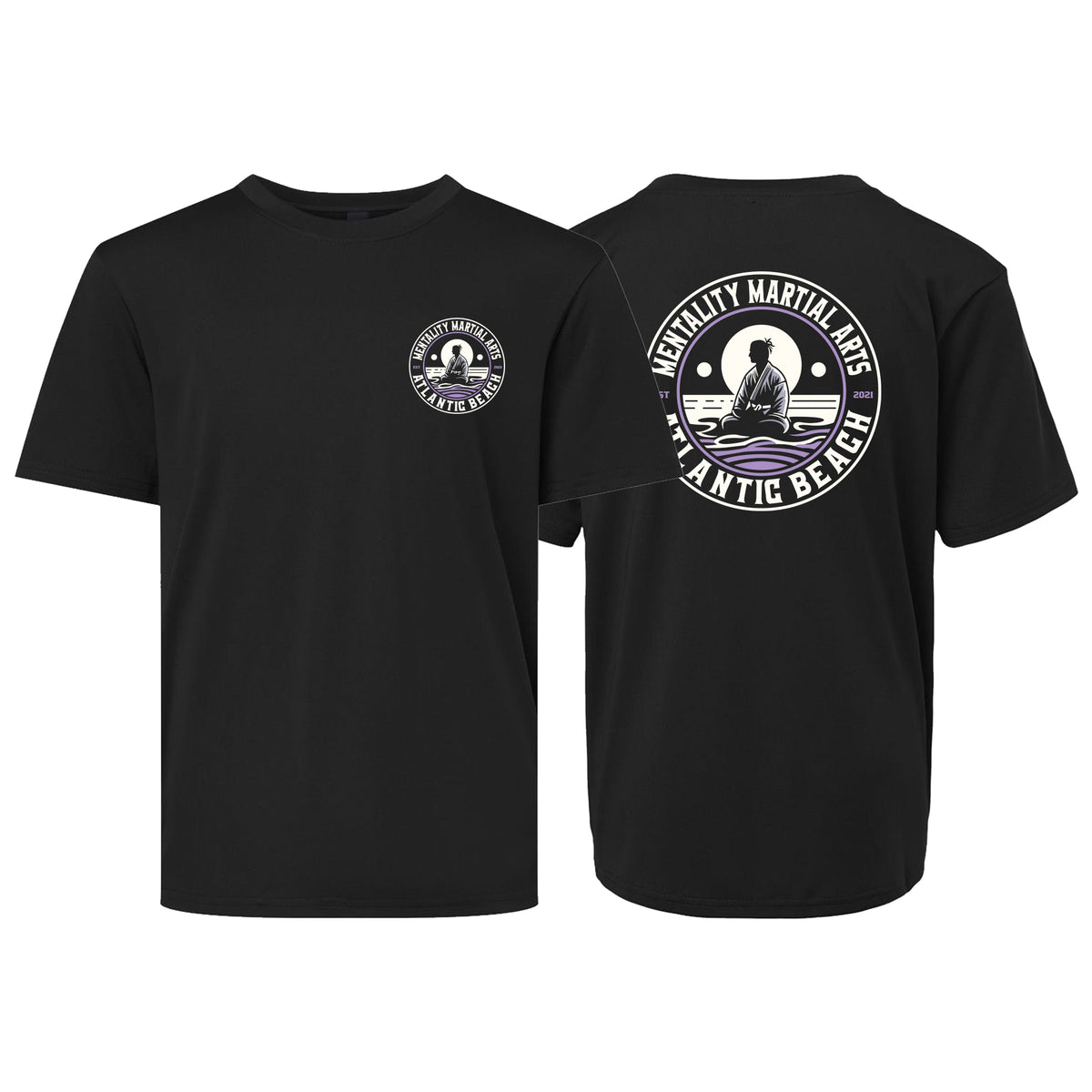 Mentality Martial Arts Academy Dry Fit Kids Shirts #8028 B