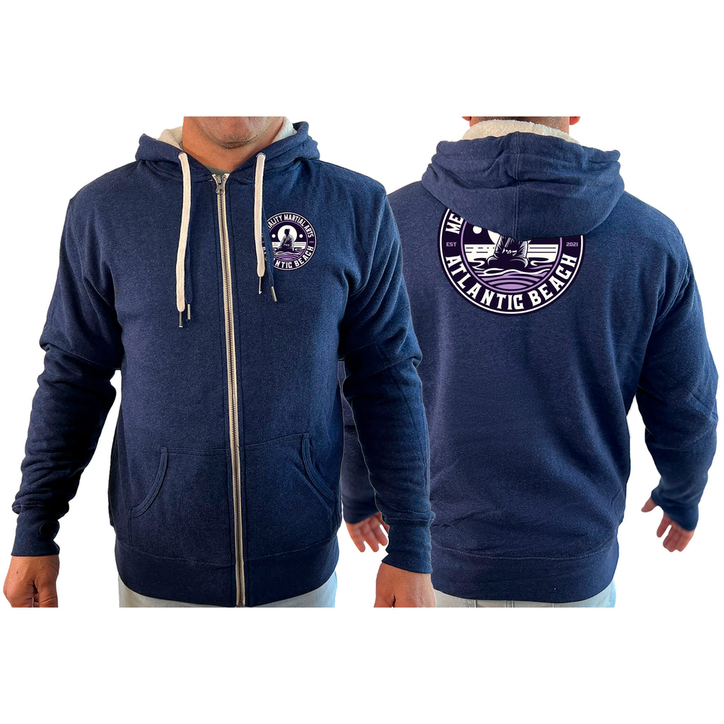 Mentality Martial Arts Academy Sherpa Lined Zip-Up Hoodie #8028 B