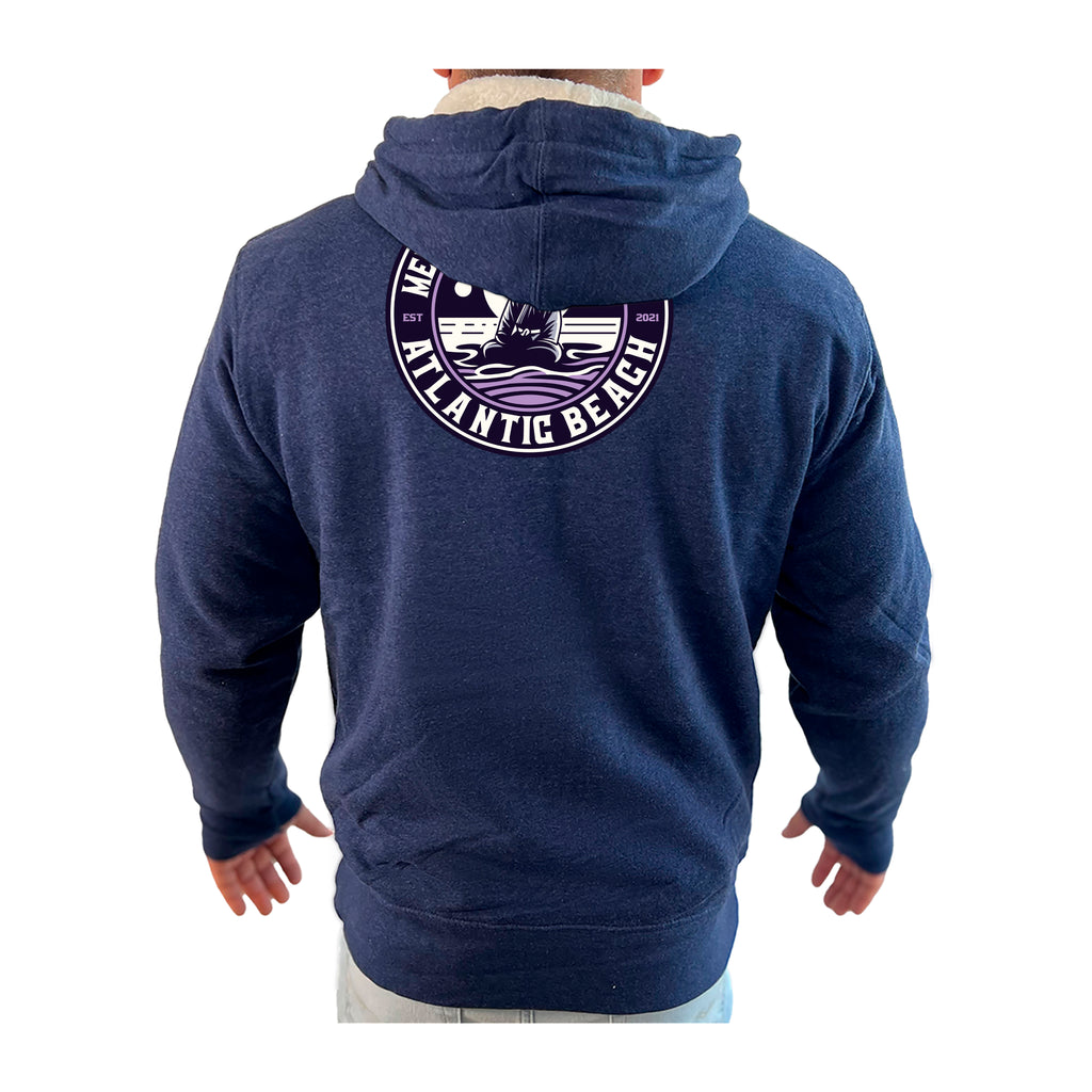 Mentality Martial Arts Academy Sherpa Lined Zip-Up Hoodie #8028 B