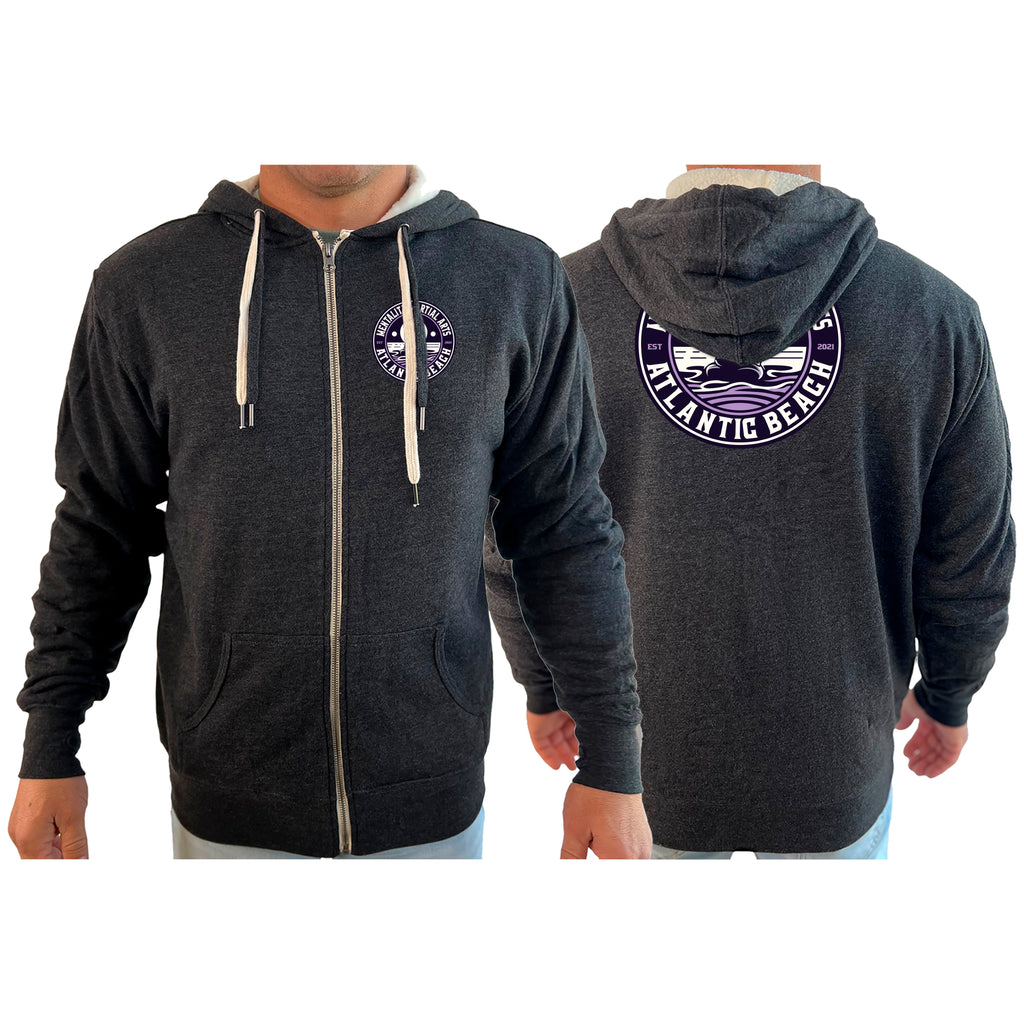 Mentality Martial Arts Academy Sherpa Lined Zip-Up Hoodie #8028 B
