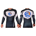 Gracie Fishhawk Jiu-Jitsu Academy Rash Guards Black/White #8029 A