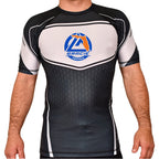 Gracie Fishhawk Jiu-Jitsu Academy Rash Guards Black/White #8029 A