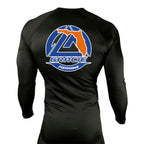 Gracie Fishhawk Jiu-Jitsu All Black Custom Rash Guards Long Sleeves #8029 A