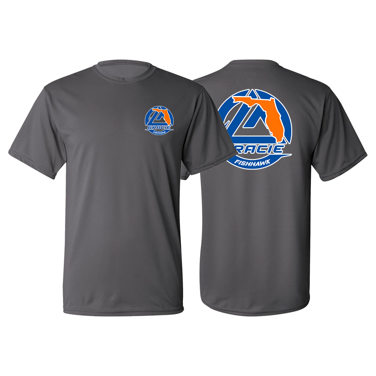 Gracie Fishhawk Jiu-Jitsu Academy Dry Fit Shirts #8029 A