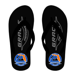 Gracie Fishhawk Jiu-Jitsu Academy Flip Flops #8029 A