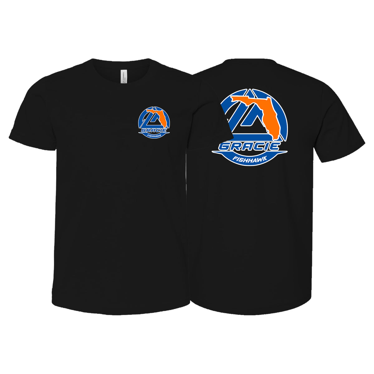Gracie Fishhawk Jiu-Jitsu Academy Kids Shirts #8029 A