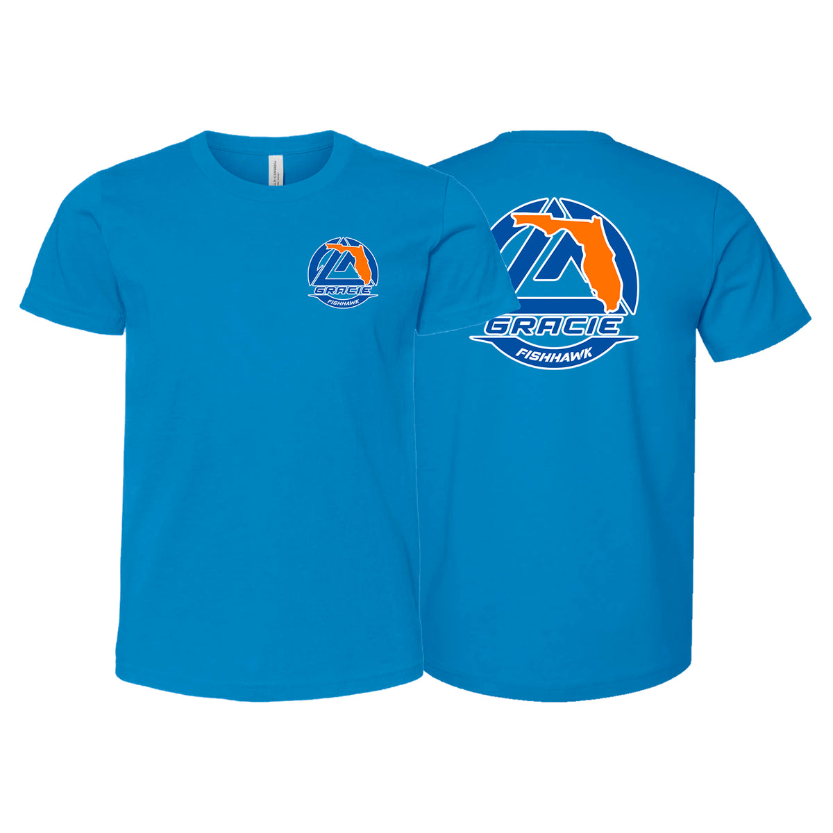 Gracie Fishhawk Jiu-Jitsu Academy Kids Shirts #8029 A