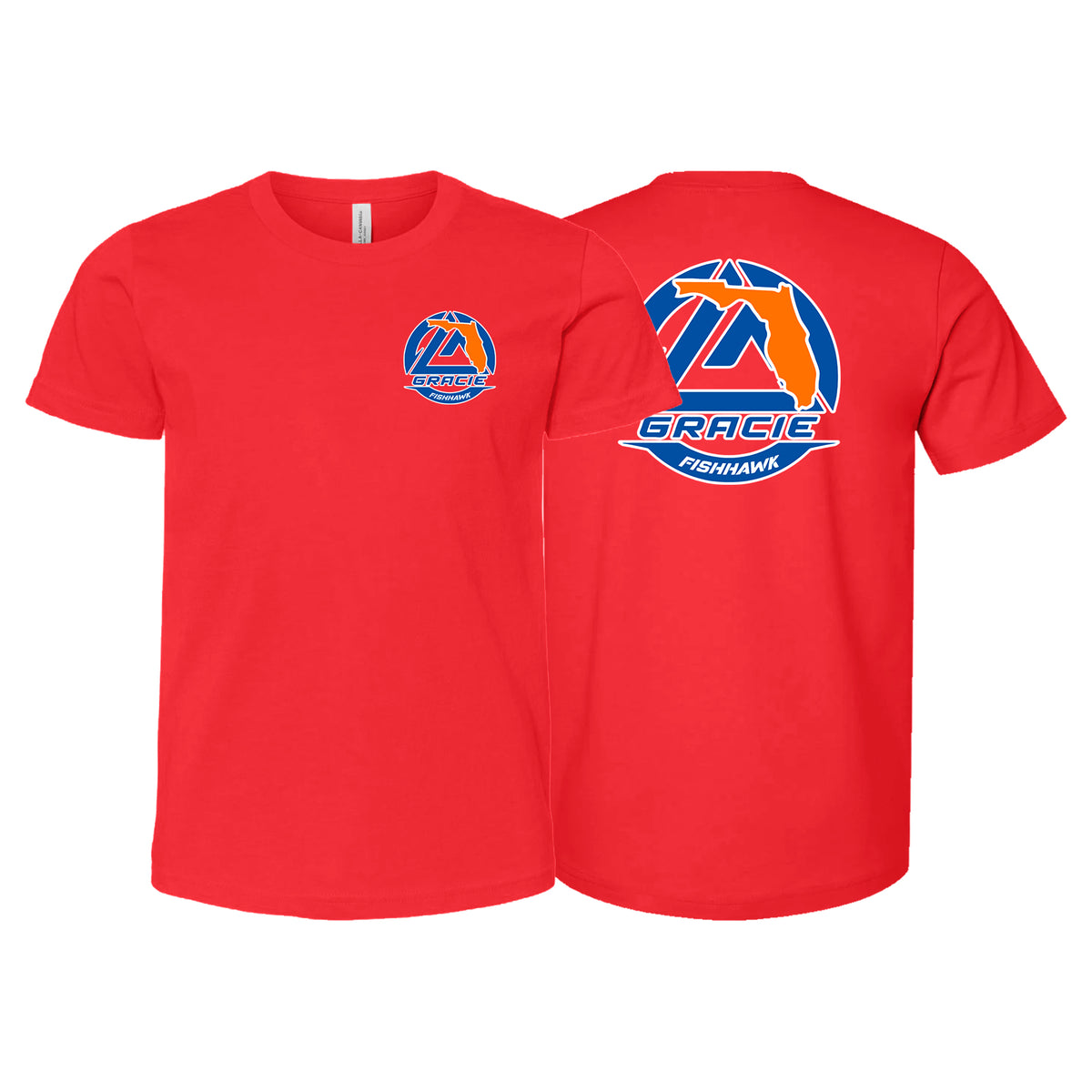 Gracie Fishhawk Jiu-Jitsu Academy Kids Shirts #8029 A