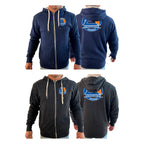 Gracie Fishhawk Jiu-Jitsu Academy Sherpa Lined Zip-Up Hoodie #8029 A