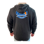 Gracie Fishhawk Jiu-Jitsu Academy Sherpa Lined Zip-Up Hoodie #8029 A