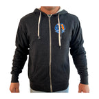 Gracie Fishhawk Jiu-Jitsu Academy Sherpa Lined Zip-Up Hoodie #8029 A