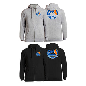 Gracie Fishhawk Jiu-Jitsu Academy Zip-Up Hoodies #8029 A