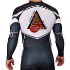 Cape May Brazilian Jiu Jitsu Academy Rash Guards Black/White #8030 A