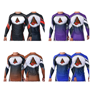 Cape May Brazilian Jiu Jitsu Academy Ranked Long Sleeve Rash Guards #8030 A