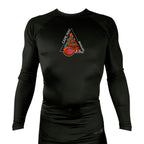 Cape May Brazilian Jiu Jitsu All Black Custom Rash Guards Long Sleeves #8030 A