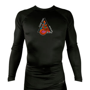 Cape May Brazilian Jiu Jitsu All Black Custom Rash Guards Long Sleeves #8030 A