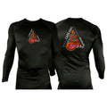 Cape May Brazilian Jiu Jitsu All Black Custom Rash Guards Long Sleeves #8030 A