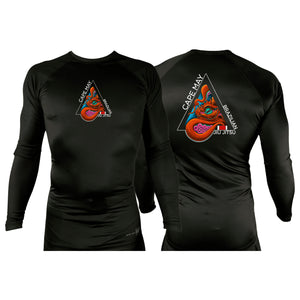 Cape May Brazilian Jiu Jitsu All Black Custom Rash Guards Long Sleeves #8030 A