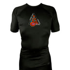 Cape May Brazilian Jiu Jitsu All Black Custom Rash Guards Short Sleeves #8030 A