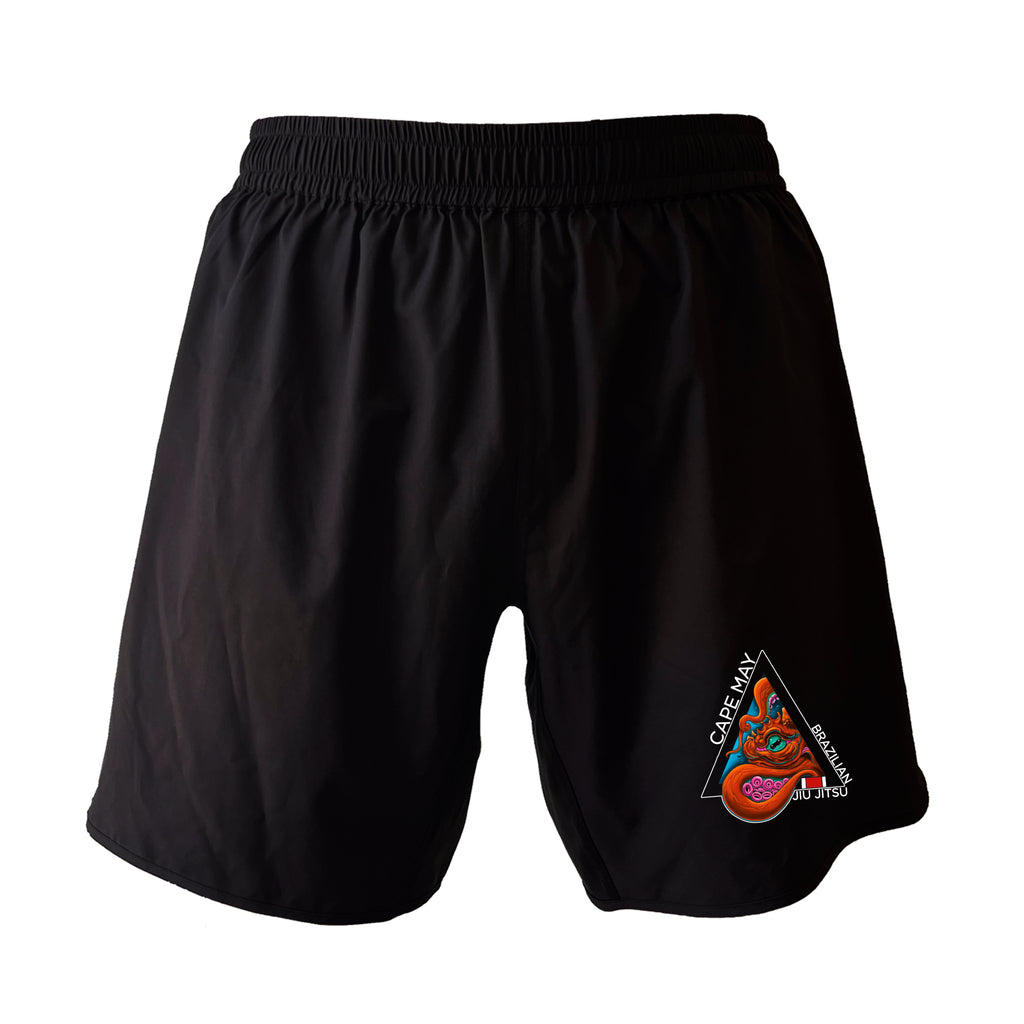 Cape May Brazilian Jiu Jitsu All Black Custom Shorts 2.0 #8030 A