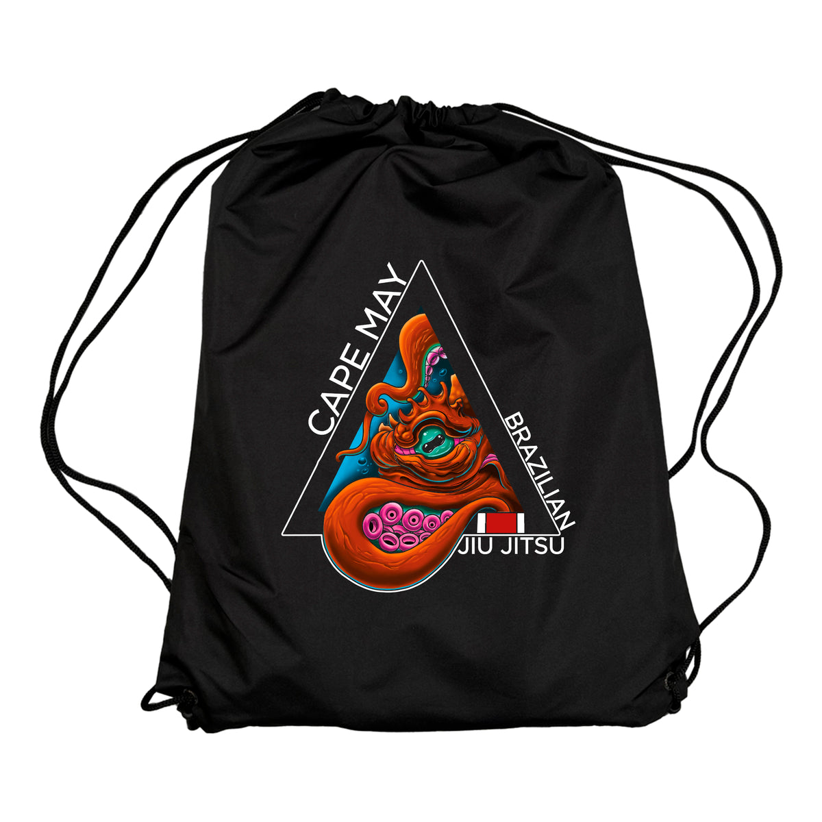 Cape May Brazilian Jiu Jitsu Academy Drawstring Bags #8030 A
