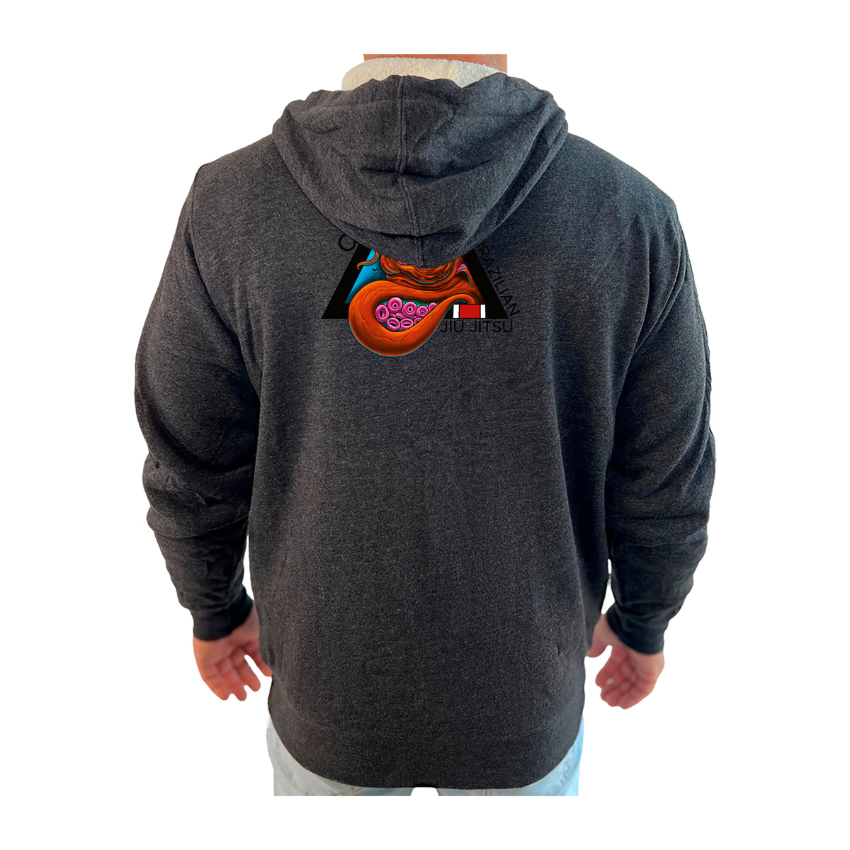 Cape May Brazilian Jiu Jitsu Academy Sherpa Lined Zip-Up Hoodie #8030 A
