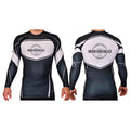 Buddies Over Bullies Academy Rash Guards Black/White #8031 A
