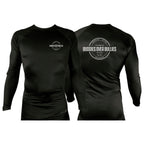 Buddies Over Bullies All Black Custom Rash Guards Long Sleeves #8031 A