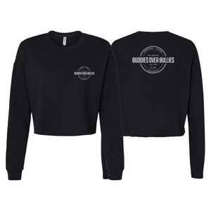 Buddies Over Bullies Women's Cropped Crewneck Sweatshirt #8031 A