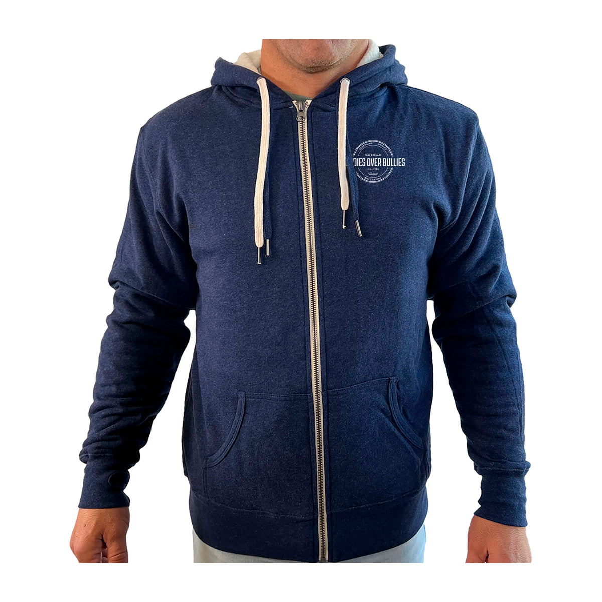 Buddies Over Bullies Academy Sherpa Lined Zip-Up Hoodie #8031 A