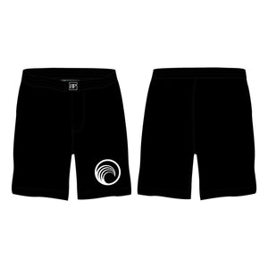 Flow BJJ All Black Custom Shorts #8032 A