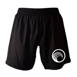 Flow BJJ All Black Custom Shorts 2.0 #8032 A