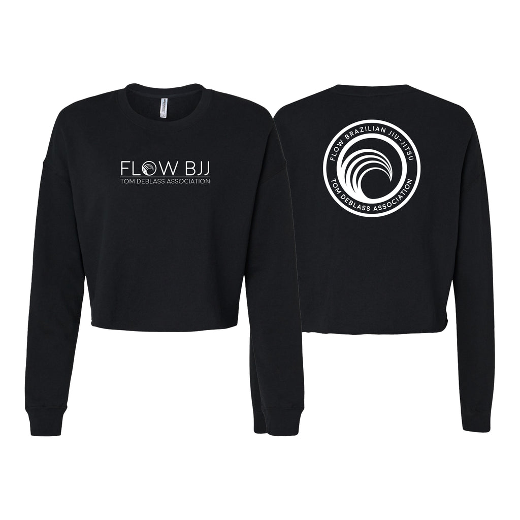 Flow BJJ Women's Cropped Crewneck Sweatshirt #8032 A