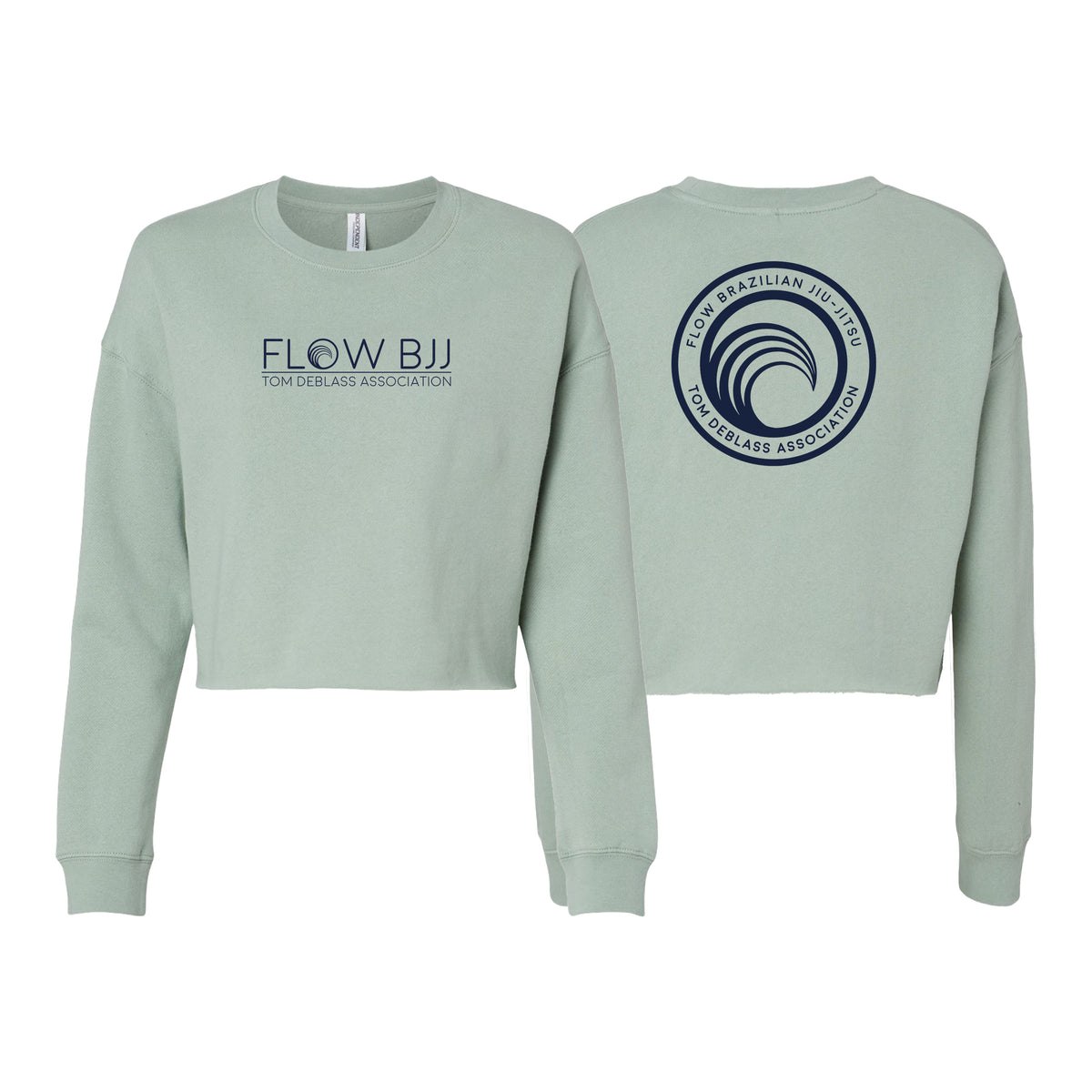 Flow BJJ Women's Cropped Crewneck Sweatshirt #8032 A