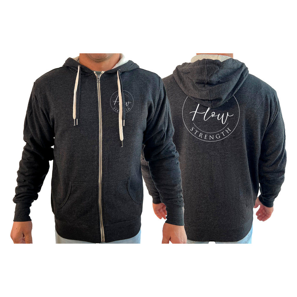 Flow Strength Academy Sherpa Lined Zip-Up Hoodie #8032 D