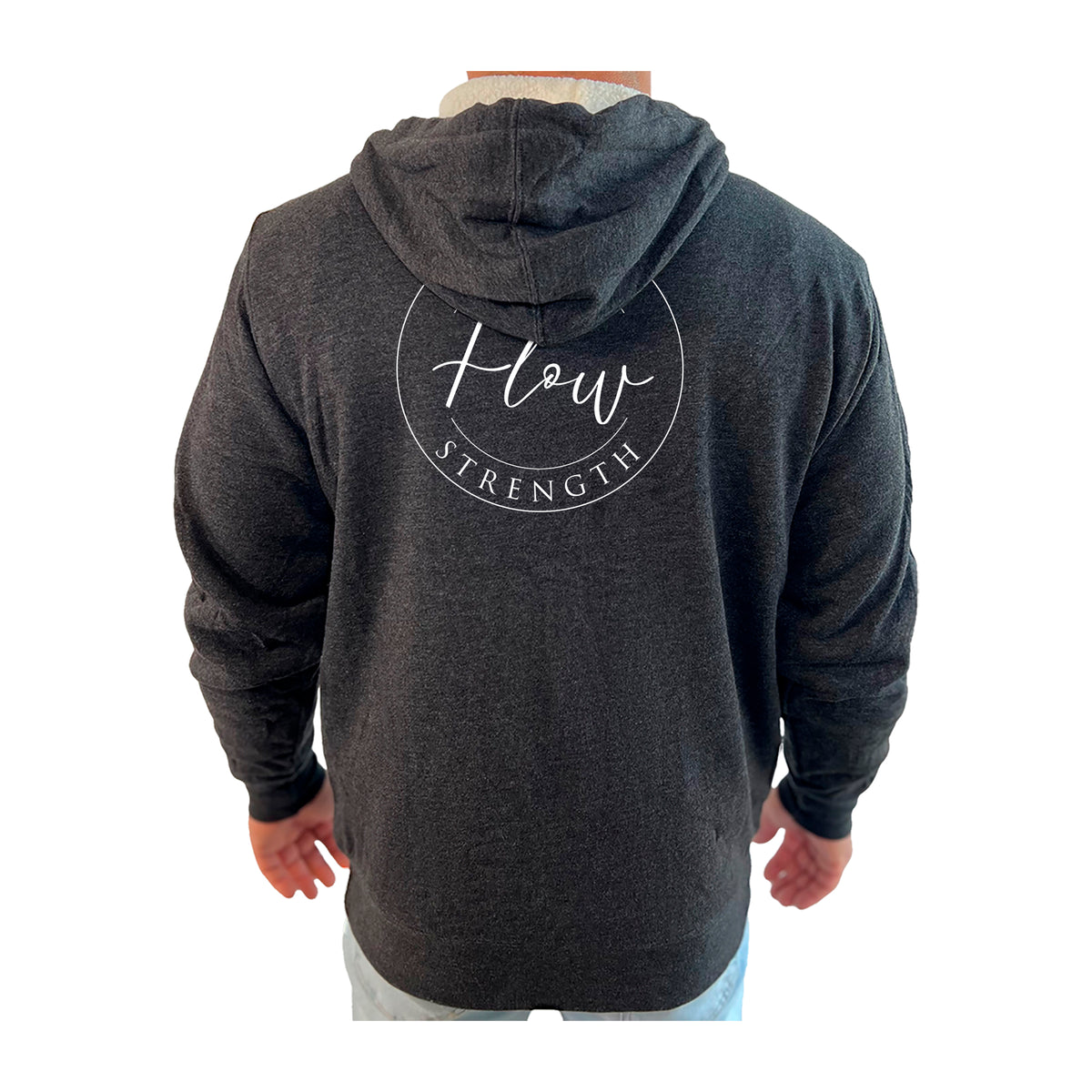 Flow Strength Academy Sherpa Lined Zip-Up Hoodie #8032 D