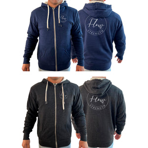 Flow BJJ Academy Sherpa Lined Zip-Up Hoodie #8032 D