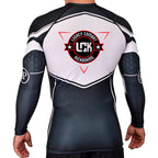 Legacy Martial Arts & Fitness Academy Rash Guards Black/White #8033 A