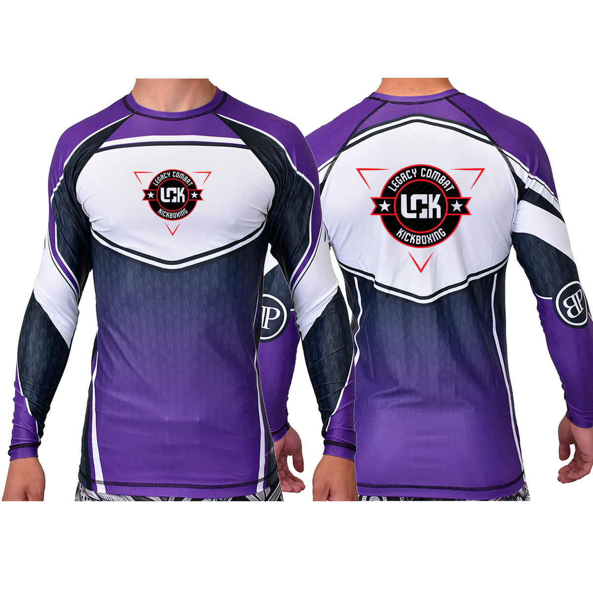 Legacy Martial Arts & Fitness Academy Ranked Long Sleeve Rash Guards #8033 A