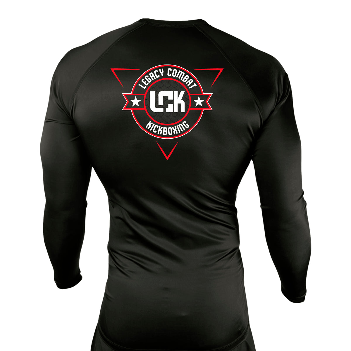 Legacy Martial Arts & Fitness All Black Custom Rash Guards Long Sleeves #8033 A