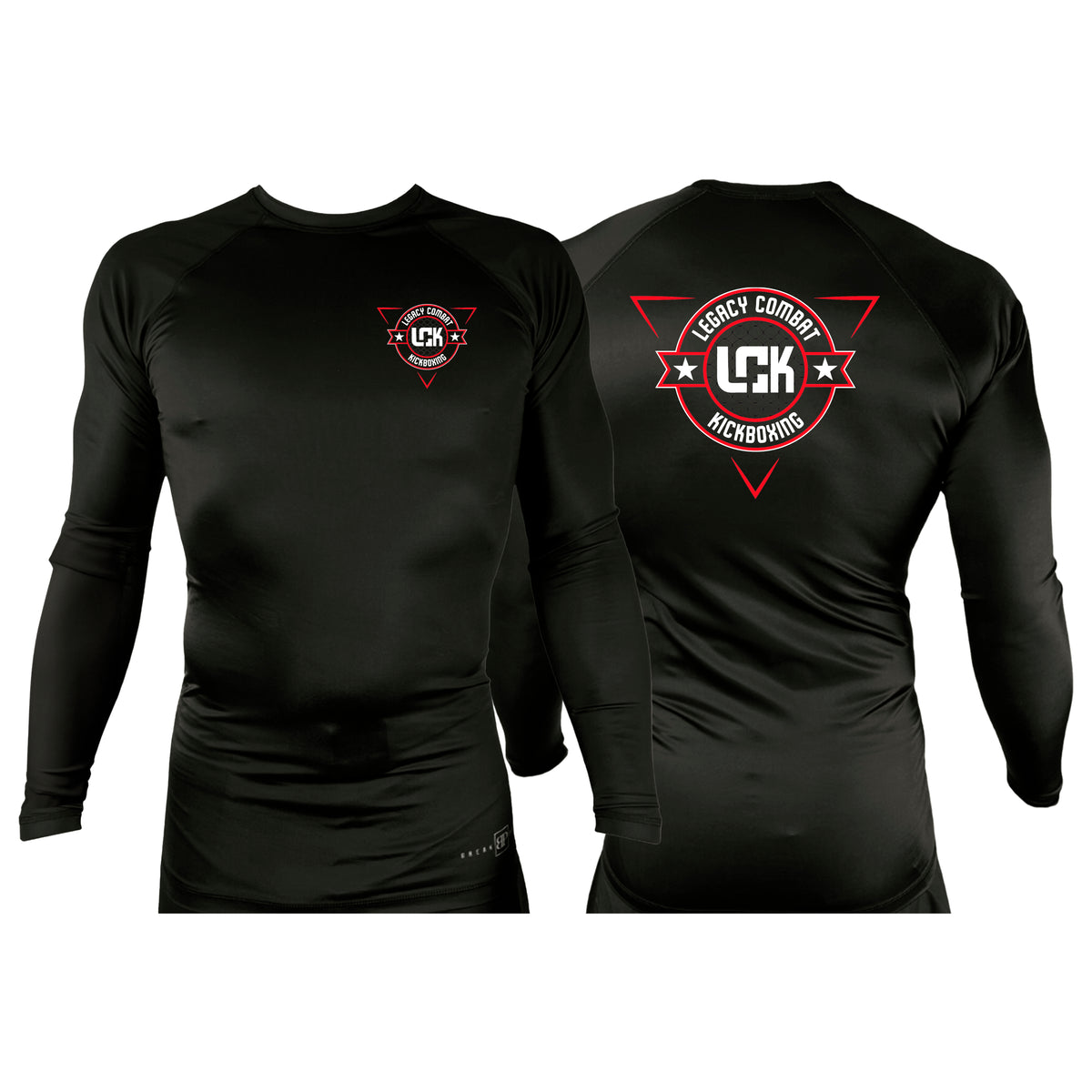 Legacy Martial Arts & Fitness All Black Custom Rash Guards Long Sleeves #8033 A