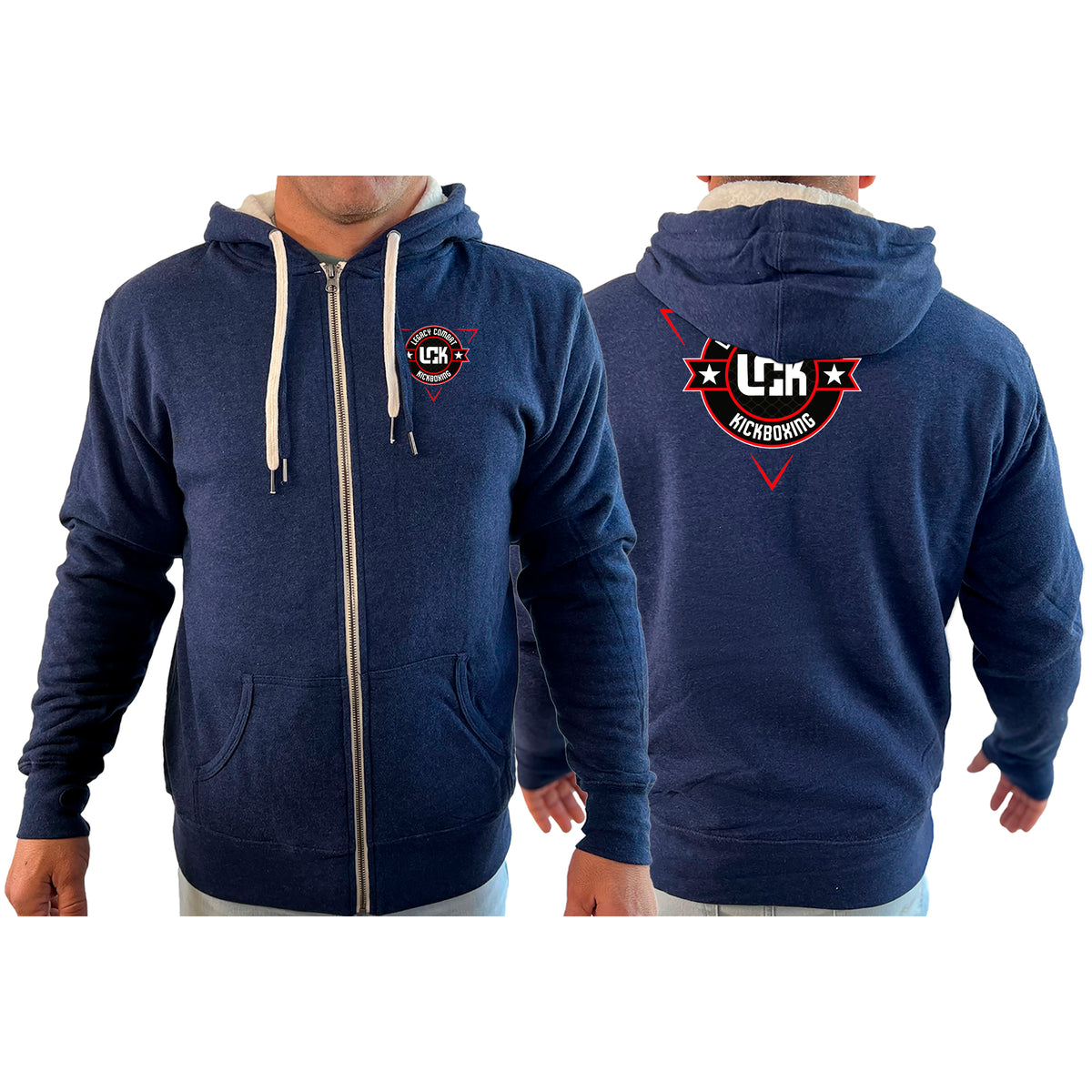 Legacy Martial Arts & Fitness Academy Sherpa Lined Zip-Up Hoodie #8033 A