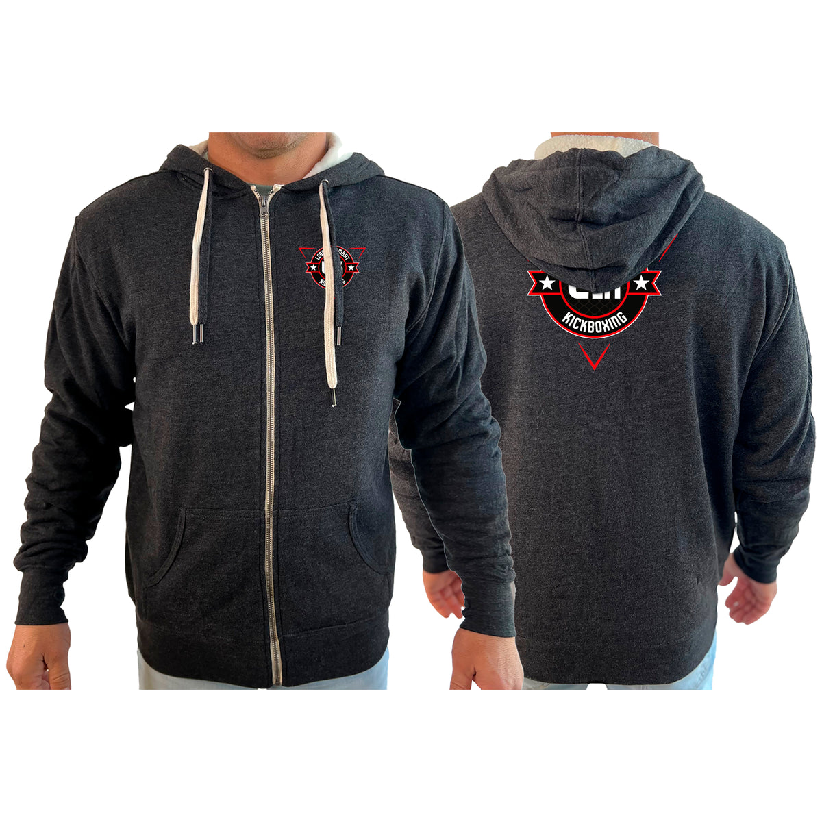 Legacy Martial Arts & Fitness Academy Sherpa Lined Zip-Up Hoodie #8033 A