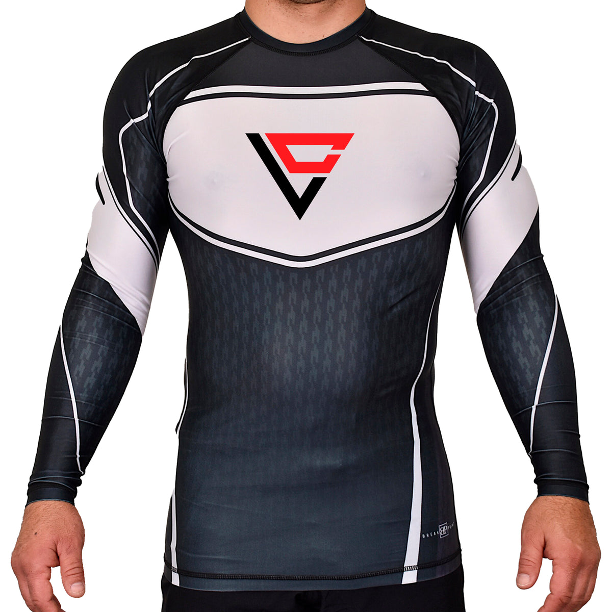 Legacy Martial Arts & Fitness Academy Rash Guards Black/White #8033 B
