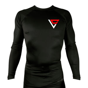 Legacy Martial Arts & Fitness All Black Custom Rash Guards Long Sleeves #8033 B