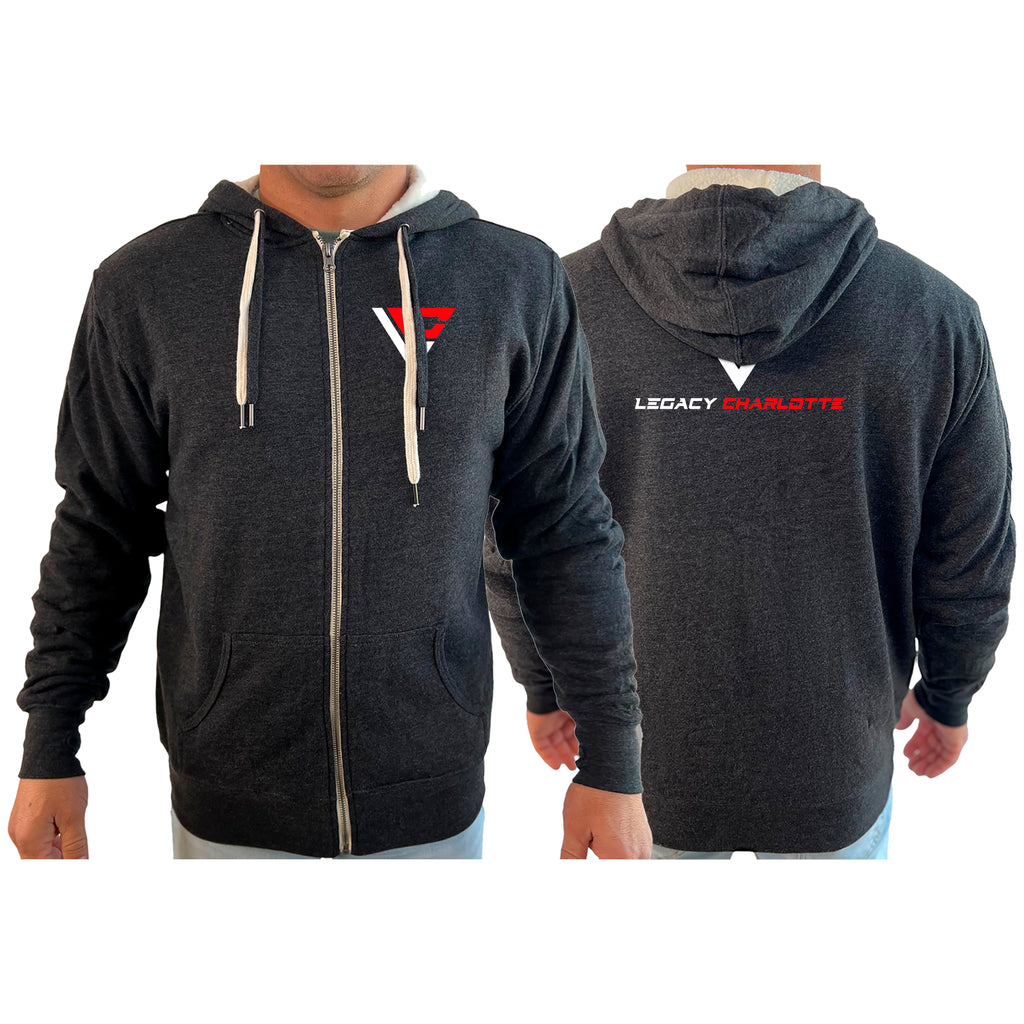 Legacy Martial Arts & Fitness Academy Sherpa Lined Zip-Up Hoodie #8033 B