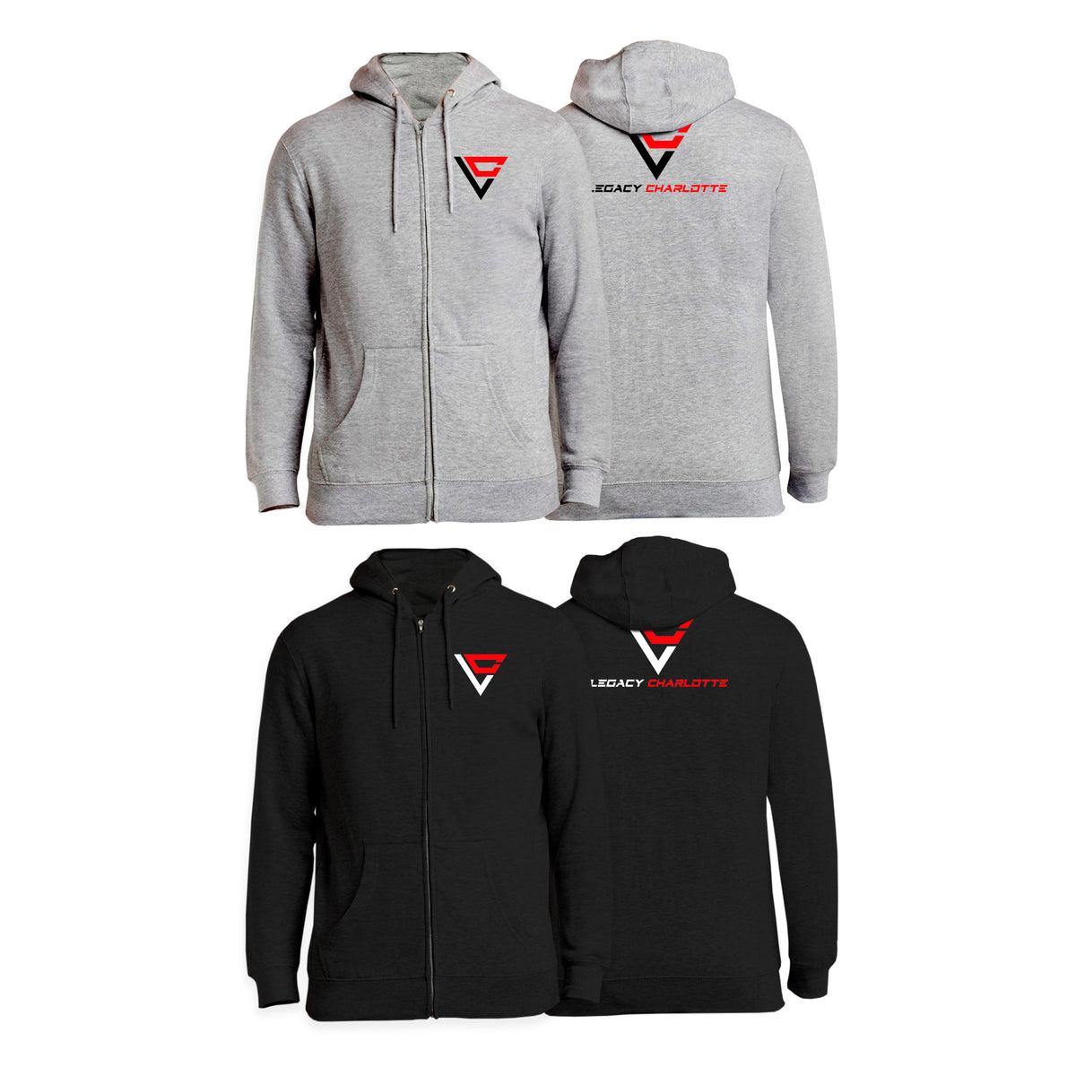 Legacy Martial Arts & Fitness Academy Zip-Up Hoodies #8033 B