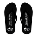 Ebb and Flow BJJ Academy Flip Flops #8034 A